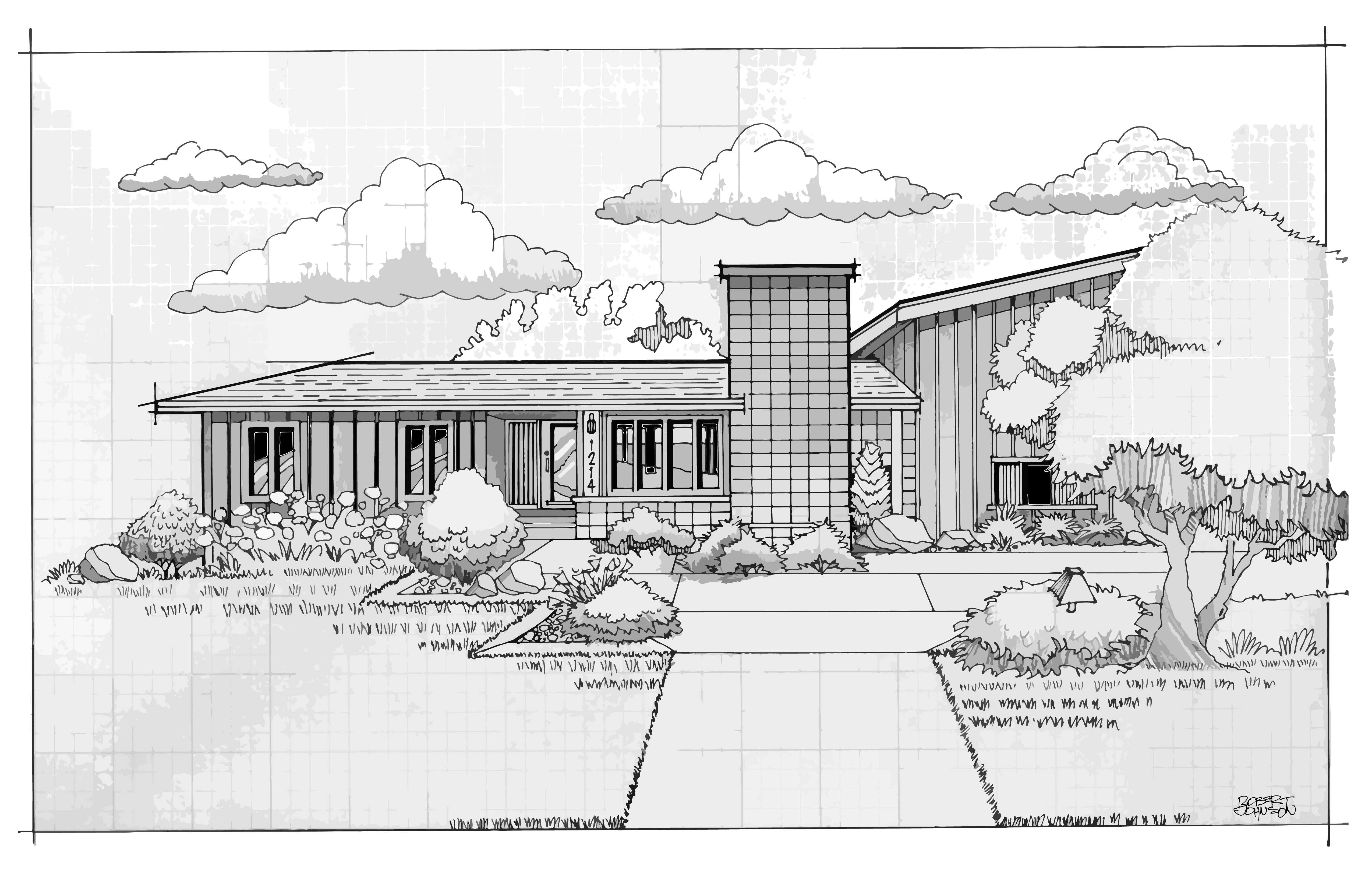 Custom Home Rendering by Robert Johnson